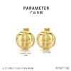 Pendientes de acero de titanio con personalidad de moda europea y americana con forma geométrica irregular, pendientes sencillos de estilo urbano redondo.