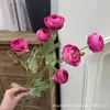 6 Buquês Artificiais de Flor de Chá e Rosas para Decoração de Salão de Casamento, Vitrine de Casa e Arranjo de Lótus