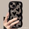 Funda para teléfono móvil Apple 16 con diseño de mariposas negras Love, compatible con iPhone 15 Pro, funda blanda con ondas grandes de 14/13 pulgadas.
