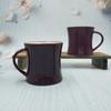 Comercio Exterior Exportación Morado Cerámica Ajustada a la Cintura Taza 12oz Taza Logo Personalizado Regalo Taza Promocional