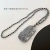 Pingente de pedra tailandesa Jingyao Dragão Real Guanyin também sílica Bodhisattva pingente esculpido corrente de suéter de silício policristalino gelo derretendo