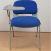 Cadeira de Escritório/Conferência/Ensino com Almofada Azul Espessa Personalizada e Estante Integrada, Assento para Audição, Cadeira de Conforto para Estudantes