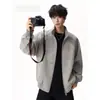 Chaqueta de vuelo vintage deconstruida unisex estilo americano de moda, chaqueta corta de primavera para hombre talla grande, nuevo estilo para jóvenes