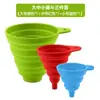 Ferramentas de Cozinha Funil de Silicone Conjunto de Funis Dobráveis Diâmetro Grande Tamanho Médio Tamanho Pequeno Funil Mini Conjunto de Três ou Quatro Peças