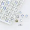 Dongzhou Cristal Nieve Proteína Arte de Uñas Diamante Brillante Blanco Proteína Huevo de Paloma Fondo Puntiagudo Diamante Dongzhou Diamante Wholesale Accesorios para Arte de Uñas