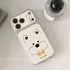 Adecuado para fundas de teléfono Apple 18 Pro y iPhone 18 Pro Max; un diseño elegante y popular con una corbata de moño y un patrón de West Highland White Terrier