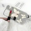 Funda de Teléfono Espejo con Patrón de Concha Mariposa Manzana 18Pro Funda Protectora de Espejo de Maquillaje Avanzado para iPhone15Pro