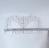 Ferramenta de Alinhamento de Camiseta Venda Quente de Novo Produto Transfronteiriço Régua Guia para Camiseta Ferramenta de Calibração de Gola Redonda Régua de PVC para Costura Régua de Camiseta