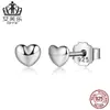 Ivor aretes de plata esterlina 925 sencillos de amor transfronterizo aretes aretes en forma de corazón venta al por mayor joyería ventas directas de fábrica