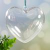 Suministro transfronterizo de comercio exterior, caja de dulces de boda con personalidad creativa de 7 cm con orificio para colgar, caja transparente en forma de corazón, venta directa de fábrica