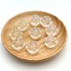 21 * 16mm Acrílico transparente con baño UV Loto de mesa Loto electrochapado colorido Accesorios para collar de cadena para teléfono móvil DIY