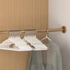 Percha sin Marca Hogar Guardia No puede permitirse empacar Percha Gruesa Secado de Ropa Antideslizante Anti-esquina de Hombro Armario Colgando Ropa Soporte