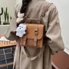 Mochila Retrô para Mulheres, Grande Capacidade, Casual e Versátil, Mochila Escolar para Estudantes, Textura Simples, Mochila de Viagem de Aparência Sofisticada