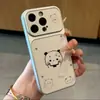 Ursinho Fofo Panda Aplicável à Capa de Celular de Casal Apple 18PROMAX Anti-queda iPhone17 Capa Protetora Galvanizada
