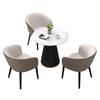 Conjunto de Mesa de Negociação de Ardósia e Cadeiras para Bares, Cafés, Mesas de Jantar, Balcões de Recepção de Escritório, Áreas de Recepção, Mesas e Cadeiras Comerciais de Lazer