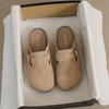 Nuevas Zapatillas de Media Caña Suave de Suela Blanda Estilo Otoño 2023 para Usar Afuera Zapatos Slip-on Birkenstock Zapatos Mula para Mujer