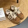 Zapatillas de entrenamiento alemanas Lancui para mujer 2026 nuevas zapatillas casuales de suela gruesa vintage de color bloque versátiles zapatillas deportivas Cortez