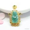 Colgante de Jade Grado A Natural Guan Yu Dios Azul del Agua de la Riqueza Collar Fábrica de Jade Venta al por Mayor Dropshipping S4050402