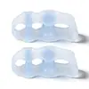 Separador de Dedos de Pie de Tres Agujeros, Juego de Corrección de Juanetes, Separador para Solapamiento del Hueso del Dedo Gordo del Pie, Almohadilla Separadora de Dedos Suave Anti-Abrasión