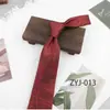 Gravata de Seda Poliéster Listrada para Homens, Acessório de Vestuário Formal Casual de Negócios, Gravata Jacquard Amarrada à Mão 8cm Atacado