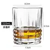 Copos de uísque, vidro de cristal, estilo europeu, copos de cerveja espessados, copos de água, acessórios para bebidas de bar atacado, e-commerce transfronteiriço.