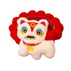Collar de Bola de Pelo para Mascotas Año Nuevo Año del Serpiente Bufanda Festival de Primavera Suministros de Año Nuevo para Gatos y Perros Decoración Roja Cálida de León