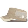 Sombrero de Malla Transpirable de Secado Rápido de Copa Plana Nuevo para Primavera y Verano, Delgado, Moderno, Versátil, Bordado Tridimensional con Letra, Sombrero Protector Solar