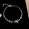 Pulsera con colgante de lazo de circonita, versátil para el uso diario, diseño para ir al trabajo, sensación de lujo ligero y alta gama, joyería para mujer al por mayor