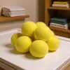 Pelota de lana amarilla de 7.5 cm, bola de fieltro para secadora de ropa, bola colorida, bola de lana para secado, bola para secar la ropa
