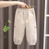Pantalones de chándal de terciopelo estilo coreano para bebé niña Invierno Nueva Moda Pantalones exteriores casuales Pantalones de terciopelo para niña pequeña Modernos
