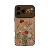 Cordón Retro de Flores para Funda de Teléfono Apple 18pm iPhone 17 Otoño/Invierno 16 Silicona 15 Nuevo para Mujer 14 Exterior