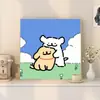 Pintura a Óleo Digital de Cachorro com Linha DIY Colorir à Mão Grafite Desenho Animado Fofo Decoração Curativa Fabricante Atacado