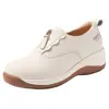 Sapatos Versáteis Antiderrapantes de Solado Grosso Macio para Mulheres de Meia-Idade e Idosas, Confortáveis e Que Aumentam a Altura para Uso Diário, Slip-On