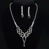 Conjunto de Colares Transfronteiriços Europeu e Americano Conjunto de Joias de Liga Conjunto para Vestido de Banquete Corrente Moda Versátil Joias de Noiva Atacado