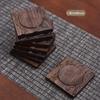 Nuevo Salón de Té Estilo Chino Mesa de Té, Posavasos de Ébano Negro para Taza de Té, Soporte para Taza de Té, Bandeja de Té, Soporte para Taza de Madera Maciza, Juego de Té Kung Fu, Accesorios para Ceremonia del Té