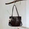 Bolsa Tote Moda Estilo Coreano 2026 Outono Nova Chegada Cor Sólida Feminina de Ombro Único Grande Capacidade Textura Bolsa de Ombro para o Trabalho
