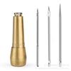 Kit de Costura de Couro Transfronteiriço com Linha para Sapato, Ferramenta Furador, Artesanato Multifuncional para Reparo de Sapato, Linha de Cera Feita à Mão para Tecelagem Manual