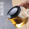 Tetera para conservar la salud, resistente a altas temperaturas, olla para preparar té a fuego directo, olla de vidrio, cafetera con filtro, estilo vintage, tamaño grande, desmontable