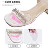 Chanclas Clip Deslizantes y Rectificantes Patrón Mariposa Almohadilla Delantera Clip Zapatillas de Pie Almohadilla Transparente Suave Almohadilla Amortiguadora