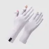 Luvas de Seda de Gelo com Proteção Solar para Mulheres, para Verão, Direção e Prática de Direção, Anti-UV, Frescas e Respiráveis, Estilo Fino para Andar de Bicicletas Elétricas