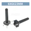 Interruptor Tátil de Furo Passante Vertical 4 Pinos Micro Botão 6*6*4.3/4.5/5/6/7/7.3/8/9/19/30MM