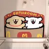 Alfombrilla de Baño de Barro Diatómico de Dibujos Animados Absorción de Agua Secado Rápido Antideslizante Resistente a la Suciedad Fácil de Limpiar Alfombrilla para Pie de Puerta de Inodoro Venta al por Mayor