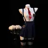 Uniforme de Oficial de Policía Conejo JK Set Adulto Disfraz de Cosplay de Halloween Pijama Sexy Estudiante Femenina Deseo Puro Falda Ajustada