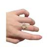 Mismo Estilo que en Xiaohongshu, Anillo Verde Claro Estilo Retro, Sencillo y Elegante, Lujo Ligero, Diseño Único, Sensación de Alta Gama