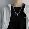 Joyería de Acero Inoxidable Transfronteriza Hip-Hop Callejero Europeo y Americano Accesorios de Collar Largo de Acero de Titanio para Mujer Verano Lujo Accesible Joyería Versátil