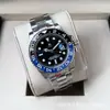 Reloj Rolex Greenwich GMT de Doble Zona Horaria Bisel Coke Reloj Mecánico Bisel Sprite Reloj de Pulsera Automático Reloj para Hombre