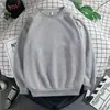 Colección nueva otoño/invierno 2026 transfronteriza: Camisetas de color liso, manga larga, cuello redondo, corte holgado para hombre y mujer, ropa exterior moderna, sudaderas versátiles y a la moda
