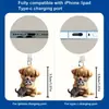 Armonía de Gatos y Perros Popular Transfronterizo Acrílico Tapón de Polvo para Teléfono Móvil Tipo Colgante Type-C
