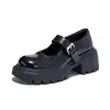 Zapatos Mary Jane de Piel de Oveja de Primera Capa con Suela de Espuma, Nuevo Estilo Primavera 2026, Sensación de Lujo Ligero de Alta Gama, Zapatos Versátiles para Mujer de Boca Baja