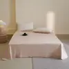 Lençol de cama de algodão puro de fibra longa de 60 fios espessado para outono e inverno, lençol de cama de algodão puro de alta densidade, lençol de cama liso 100% algodão